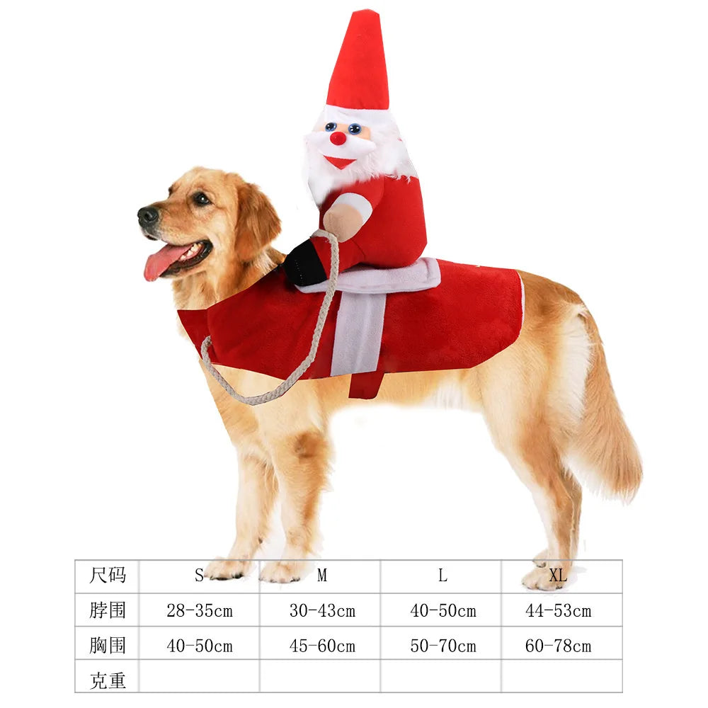 Pet Dog Funny Clothes Dogs Cosplay Costume Halloween Christmas Comical Outfits With Wig Set Pet Cat Dog Festival Party Clothing