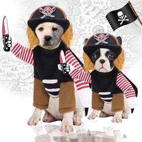 Pet Dog Funny Clothes Dogs Cosplay Costume Halloween Christmas Comical Outfits With Wig Set Pet Cat Dog Festival Party Clothing