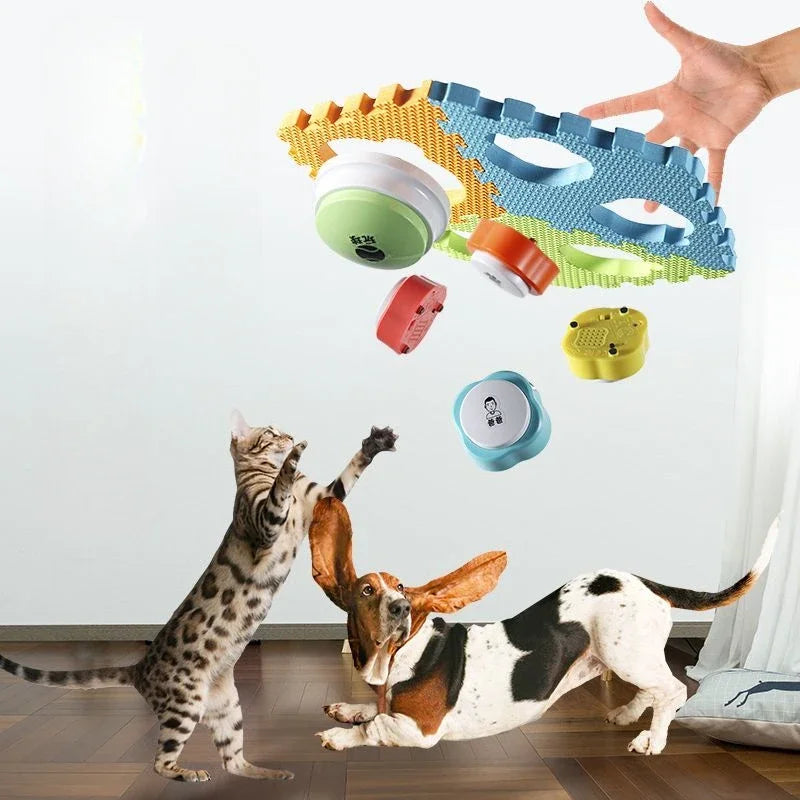 Cat Communication Small Button Dog Mini Recording Training Bell Internet Celebrity Pet Voice Tapping Sound Making Toy