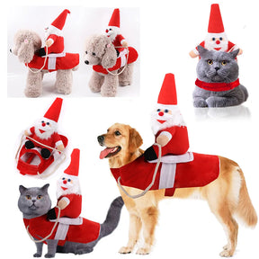 Pet Dog Funny Clothes Dogs Cosplay Costume Halloween Christmas Comical Outfits With Wig Set Pet Cat Dog Festival Party Clothing