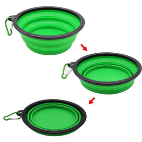 350ML/1000ML Portable Foldable Pet Bowl Dogs Cats Food Water Container for Outdoor Travel Portable Feeding Bowls Pets Prodcuts