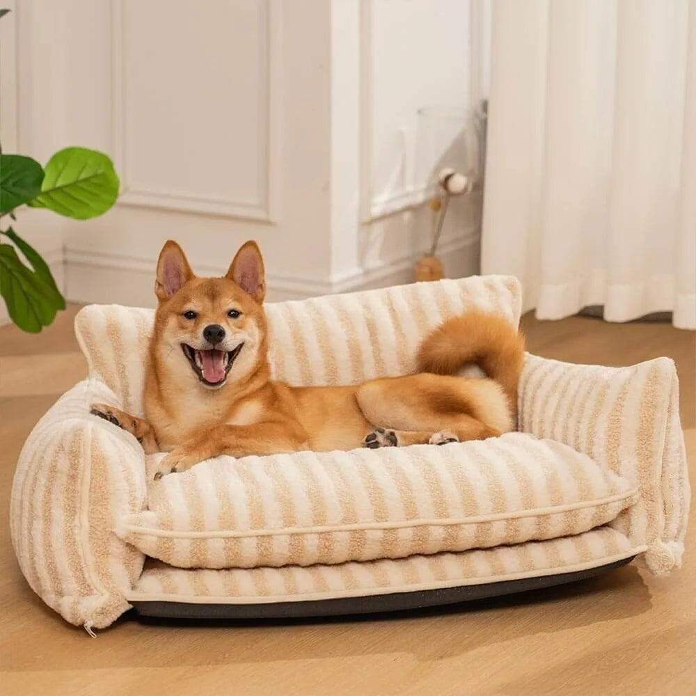 Ins Cat Bed Sofa Winter Warm Cat Nest Pet Bed for Small Medium Dogs Cats Comfortable Plush Puppy Bed Pet Supplies